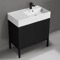 Modern Black Bathroom Vanity, 32